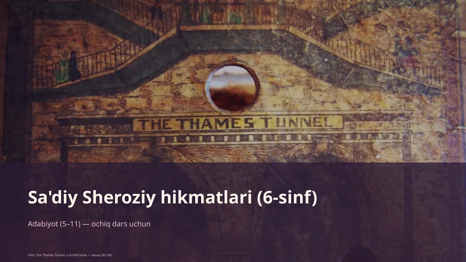 Sa'diy Sheroziy hikmatlari (6-sinf)