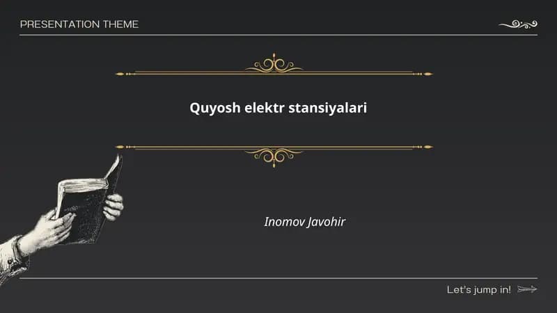 Quyosh elektr stansiyalari