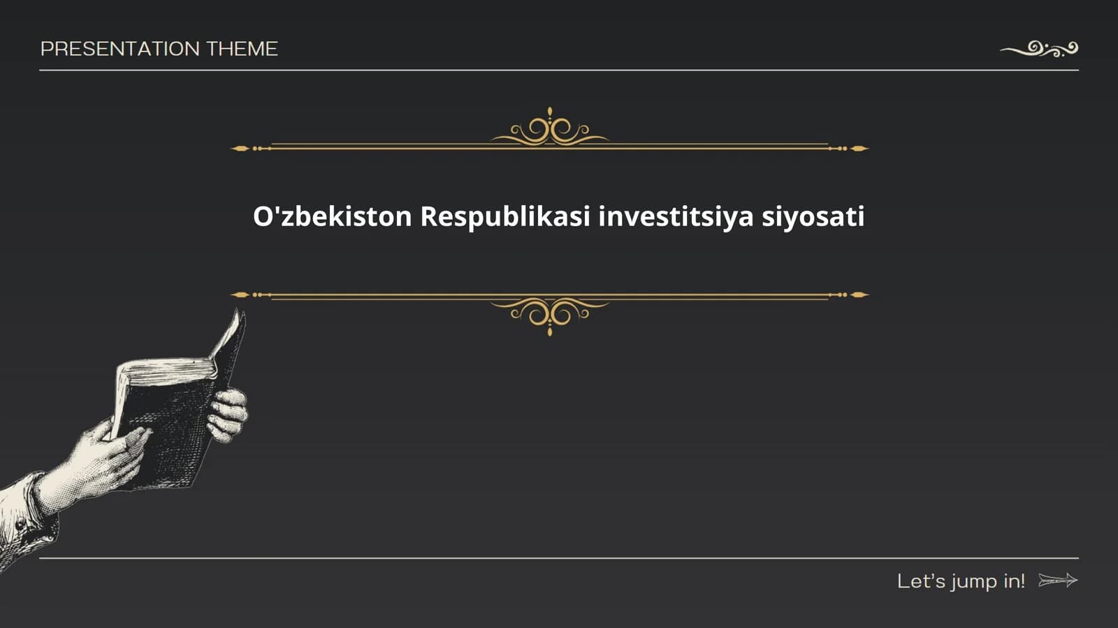 O'zbekiston Respublikasi investitsiya siyosati