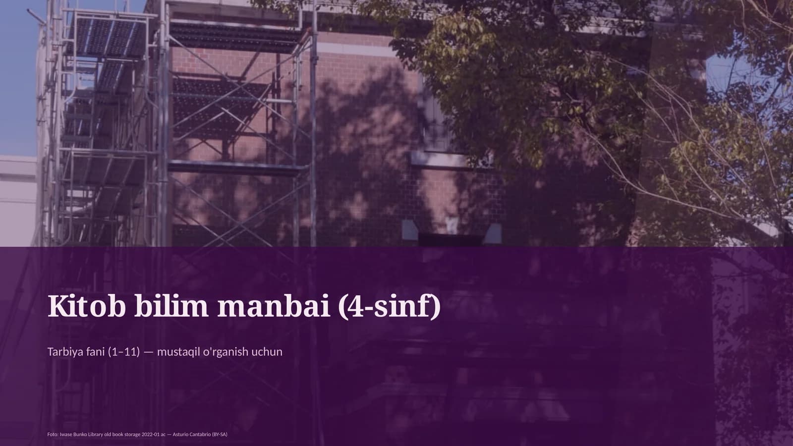 Kitob bilim manbai (4-sinf)