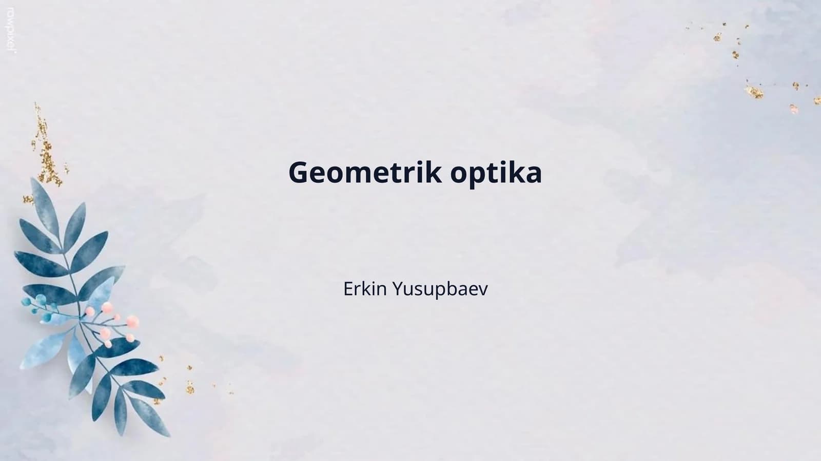 Geometrik optika