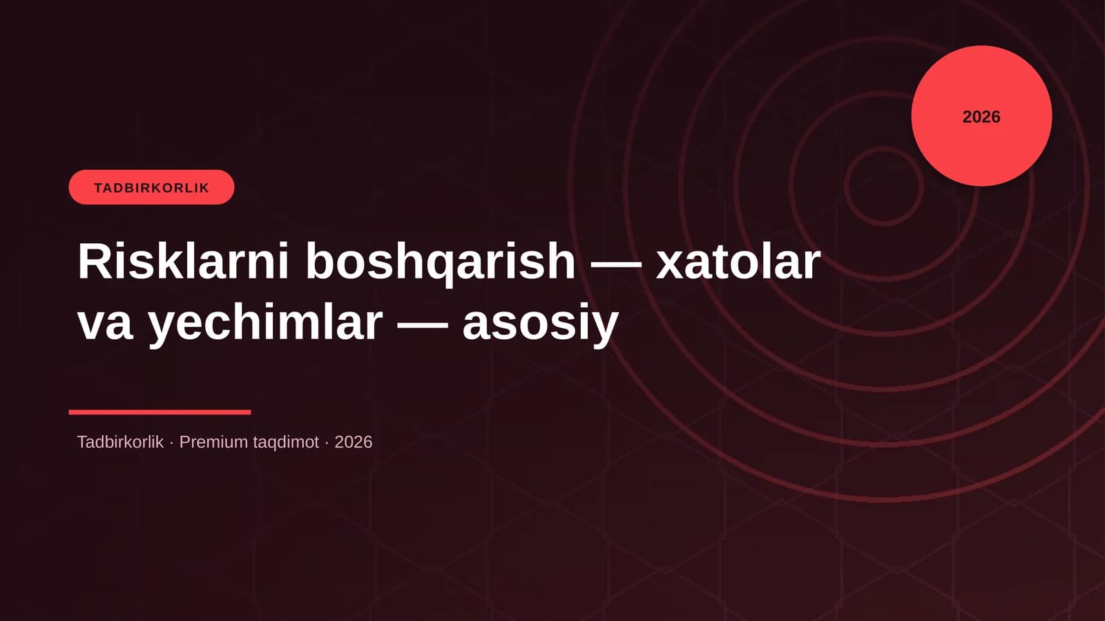 Tadbirkorlik
