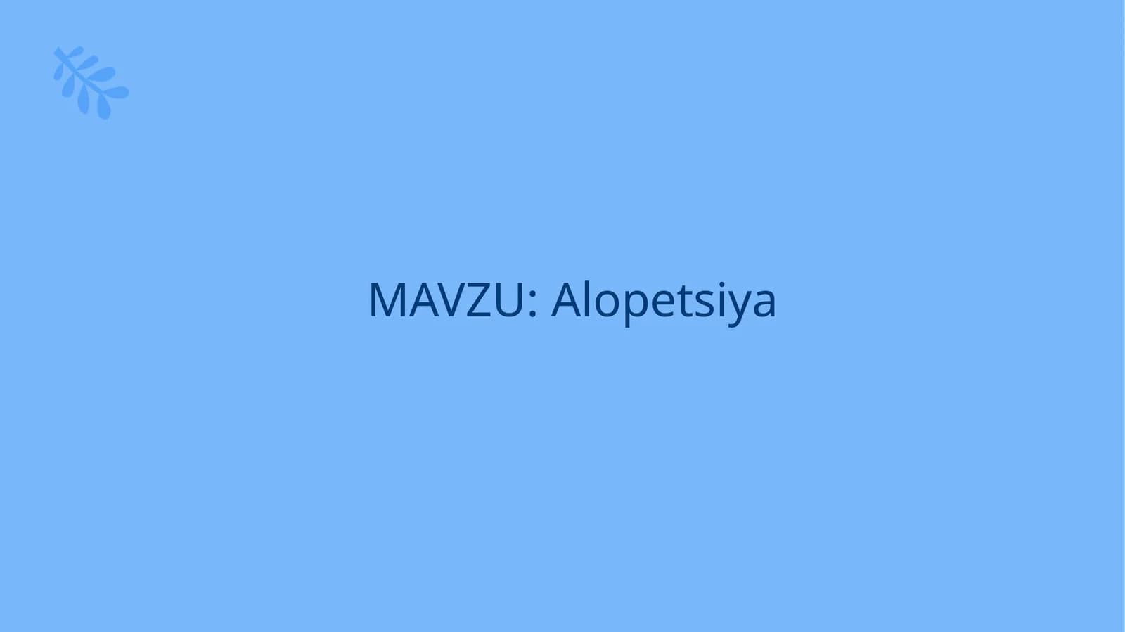 Alopetsiya