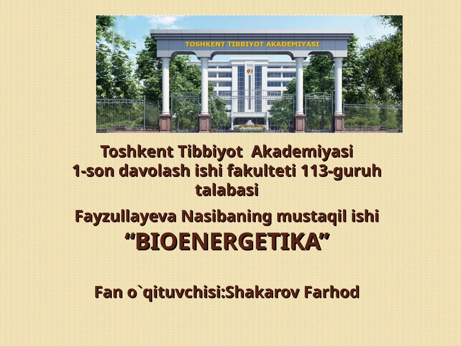 BIOENERGETIKA