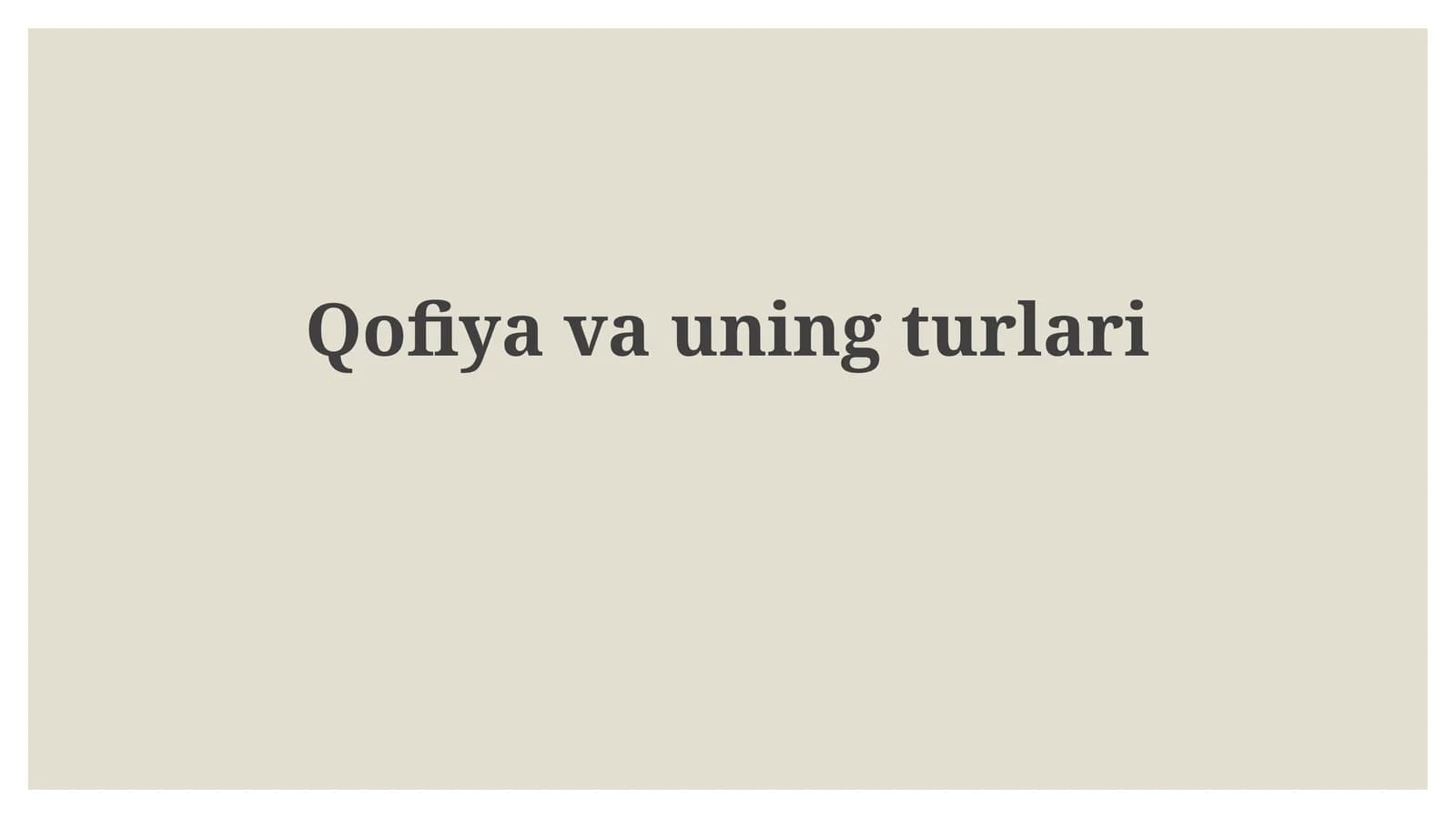 Qofiyavauningturlari