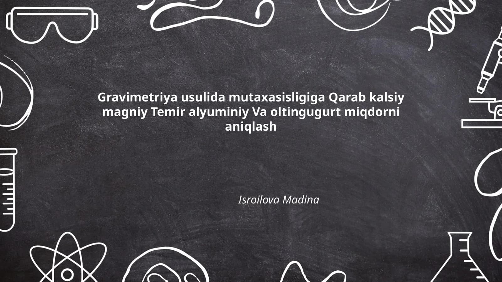 Gravimetriya Usuli