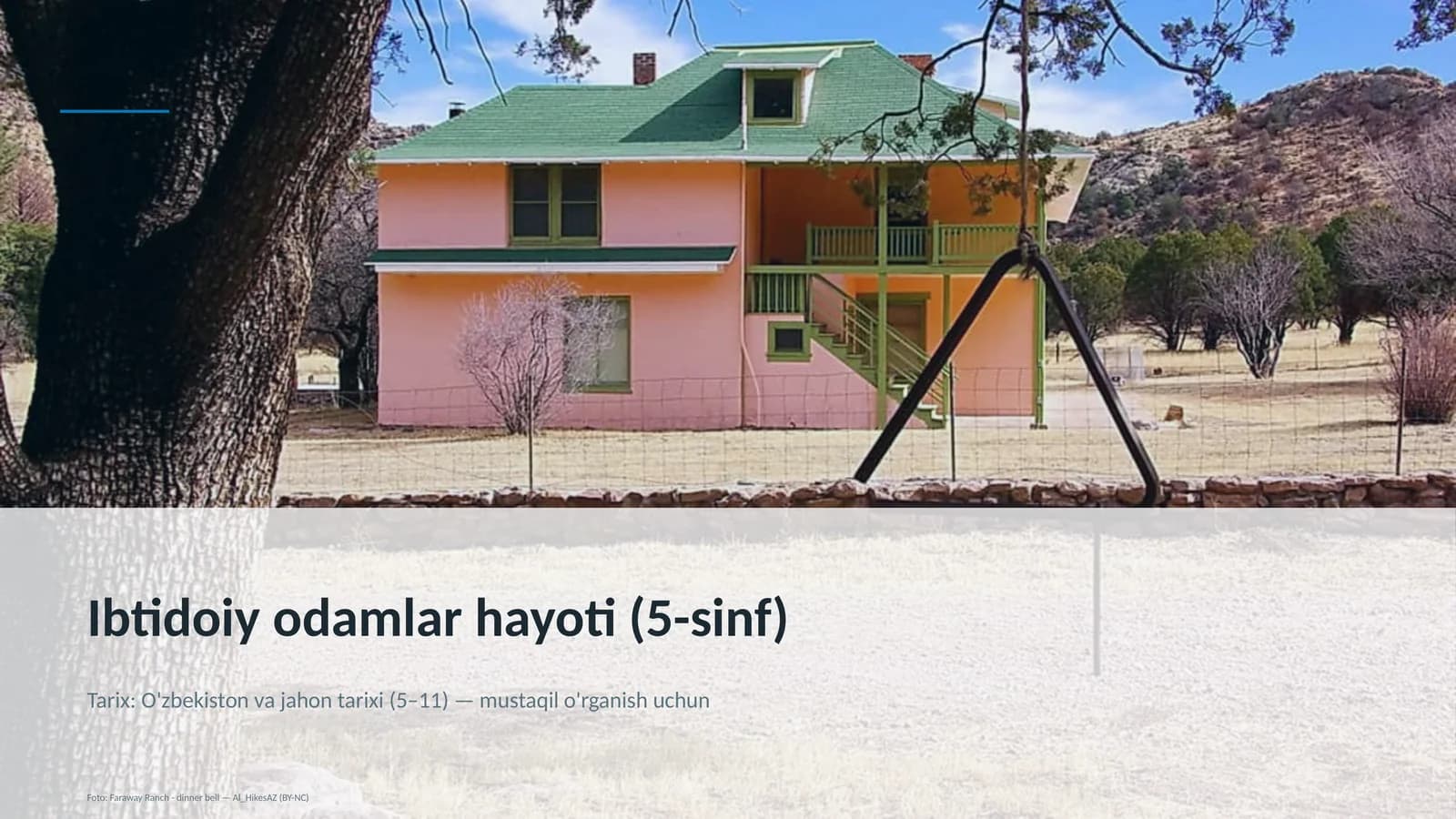 Ibtidoiy odamlar hayoti (5-sinf)