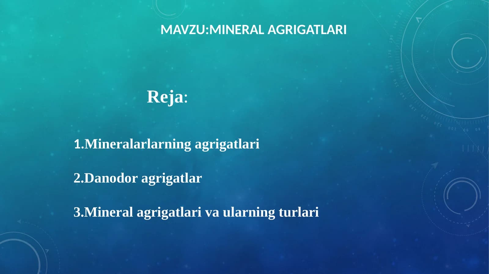 MINERAL AGRIGATLARI