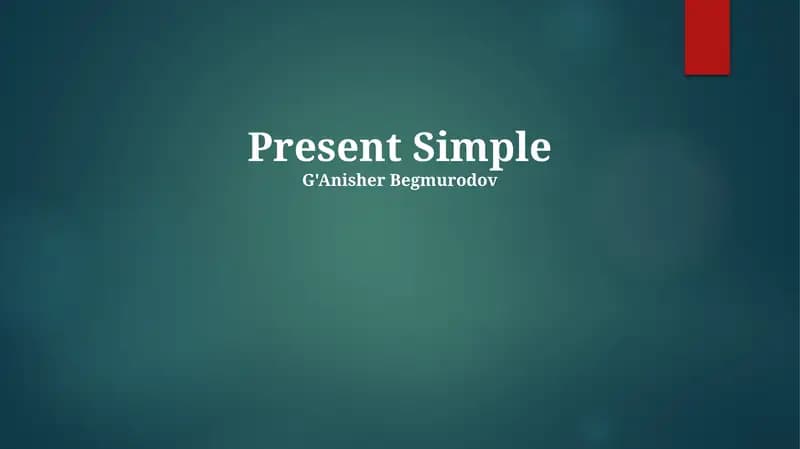 Present Simple