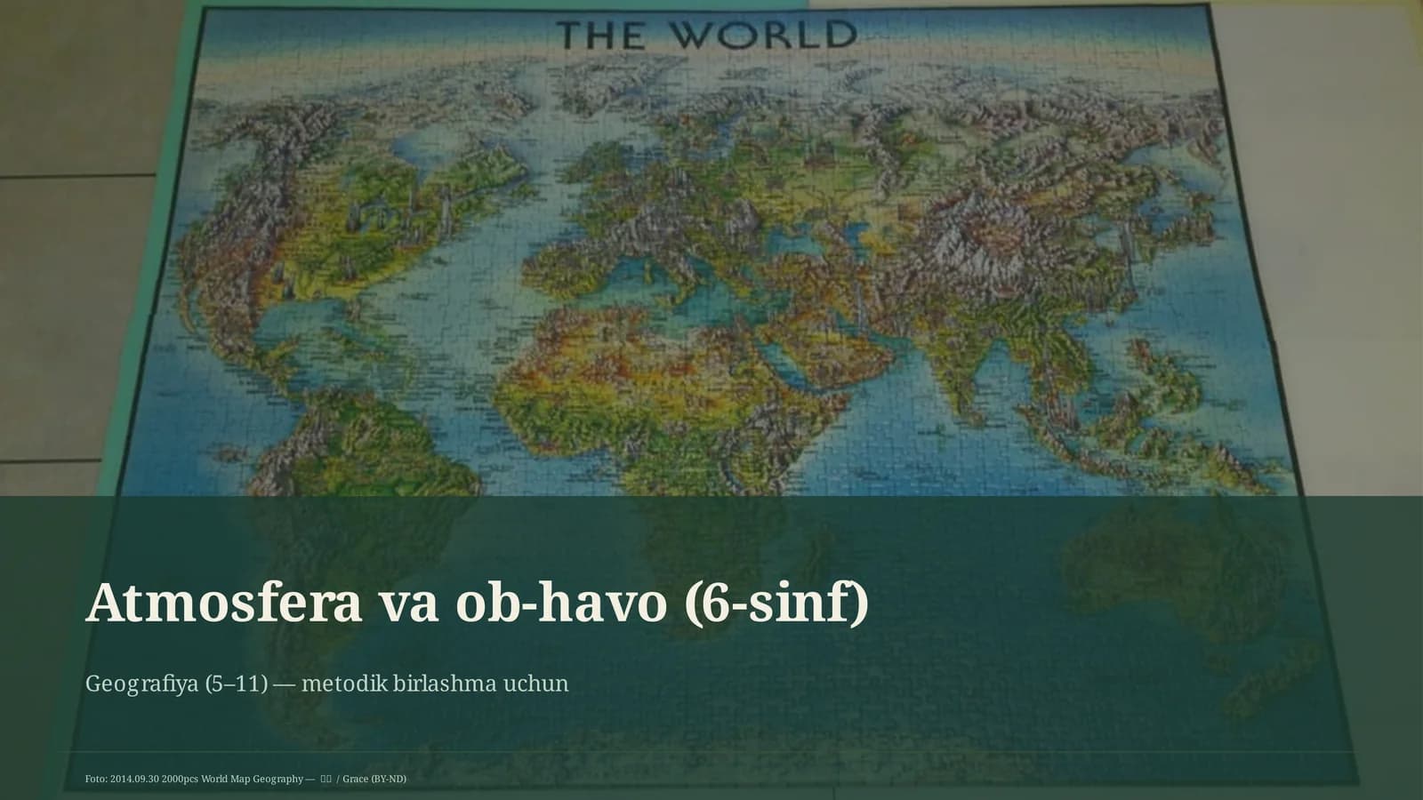 Atmosfera va ob-havo (6-sinf)