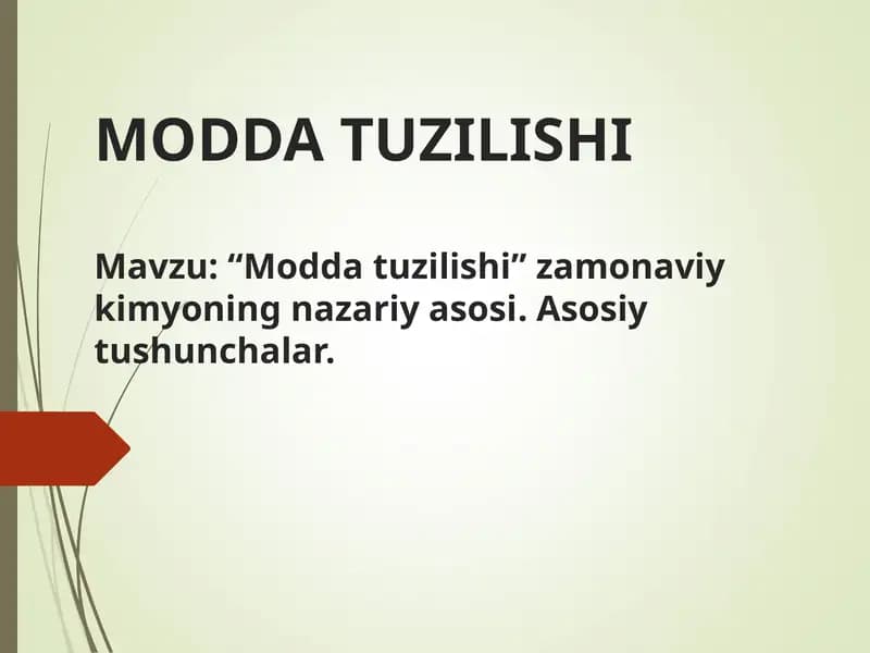 Modda tuzilishi
