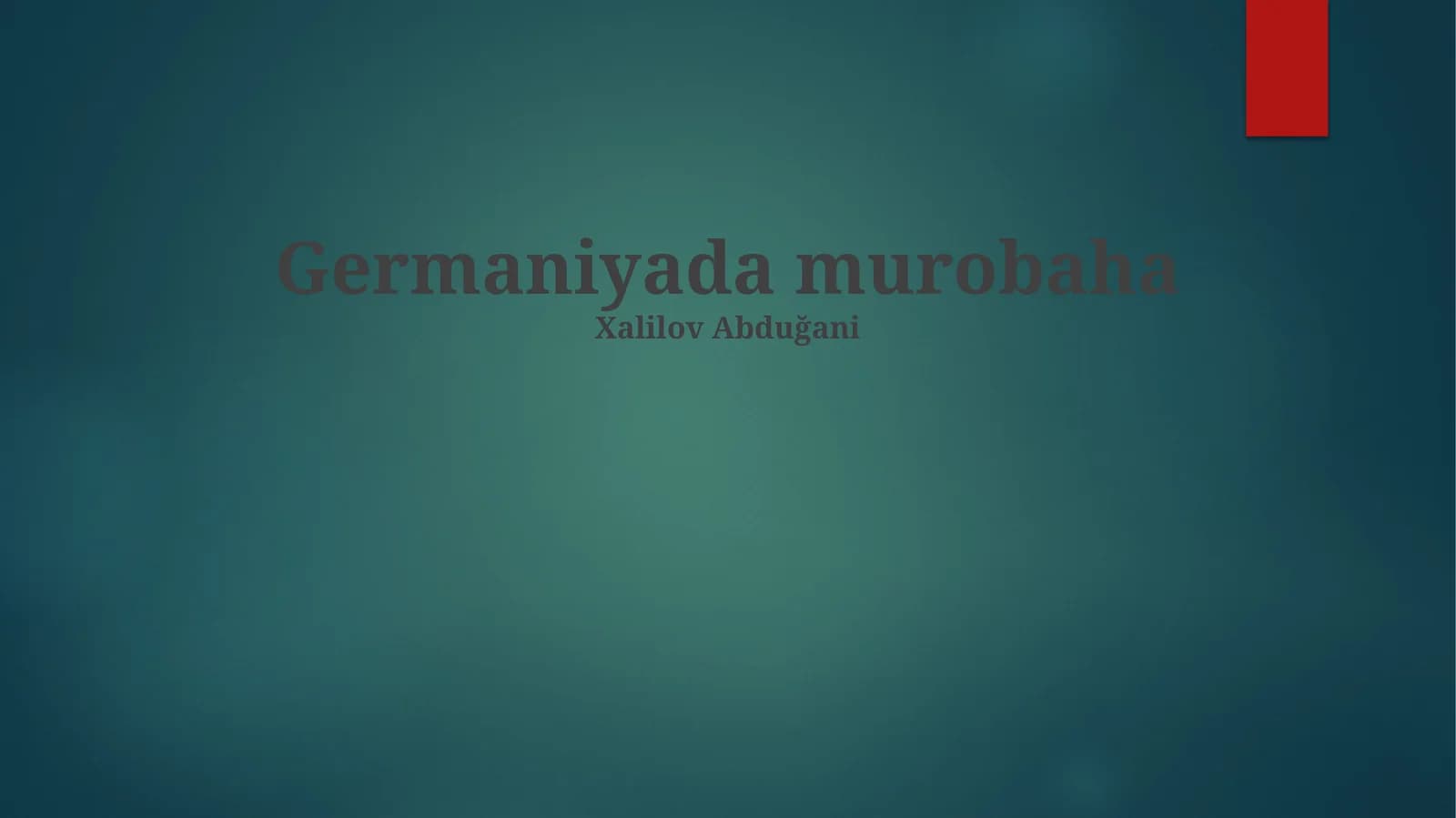 Germaniyada murobaha