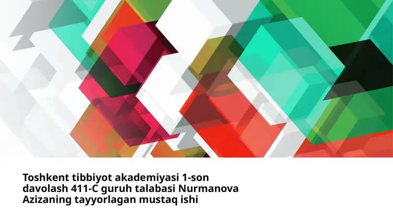 Cho’kishda laboratoriya tekshirish usullari