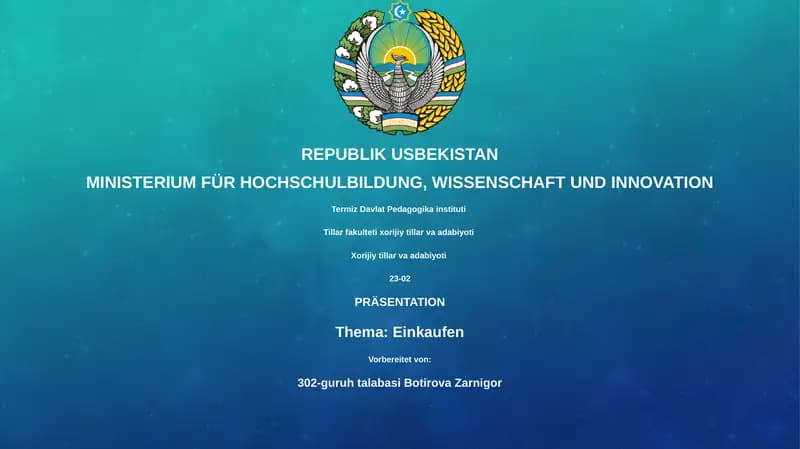 PRÄSENTATION