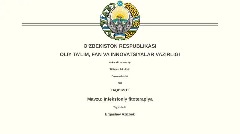 Infeksioniy fitoterapiya