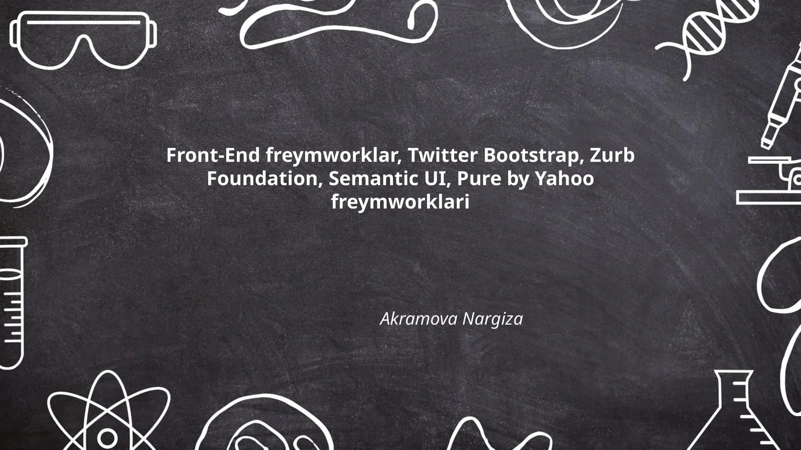 Front-End freymlarini tanlash mezonlari