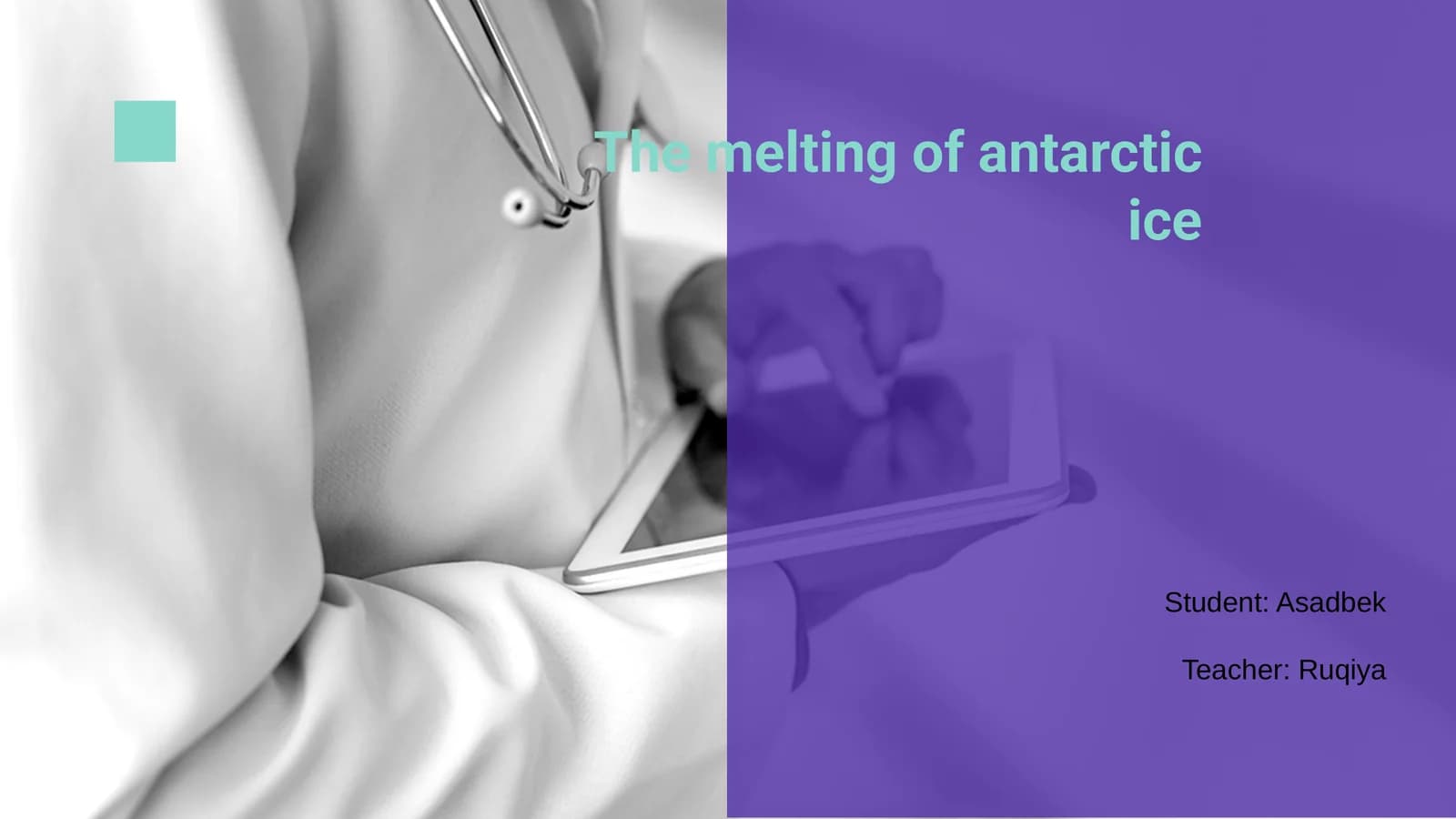 Melting of Antarctic Ice