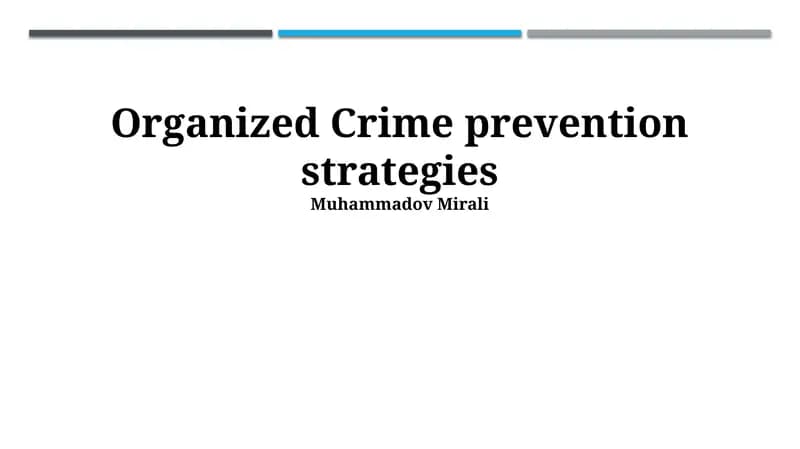 Utilizing Technology in Crime Prevention