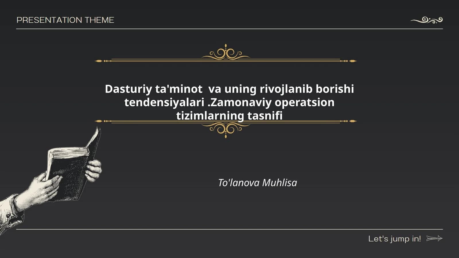 Zamonaviy Operatsion Tizimlar