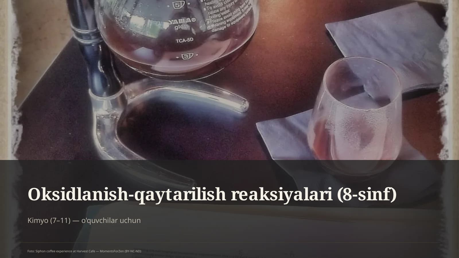 Oksidlanish-qaytarilish reaksiyalari (8-sinf)