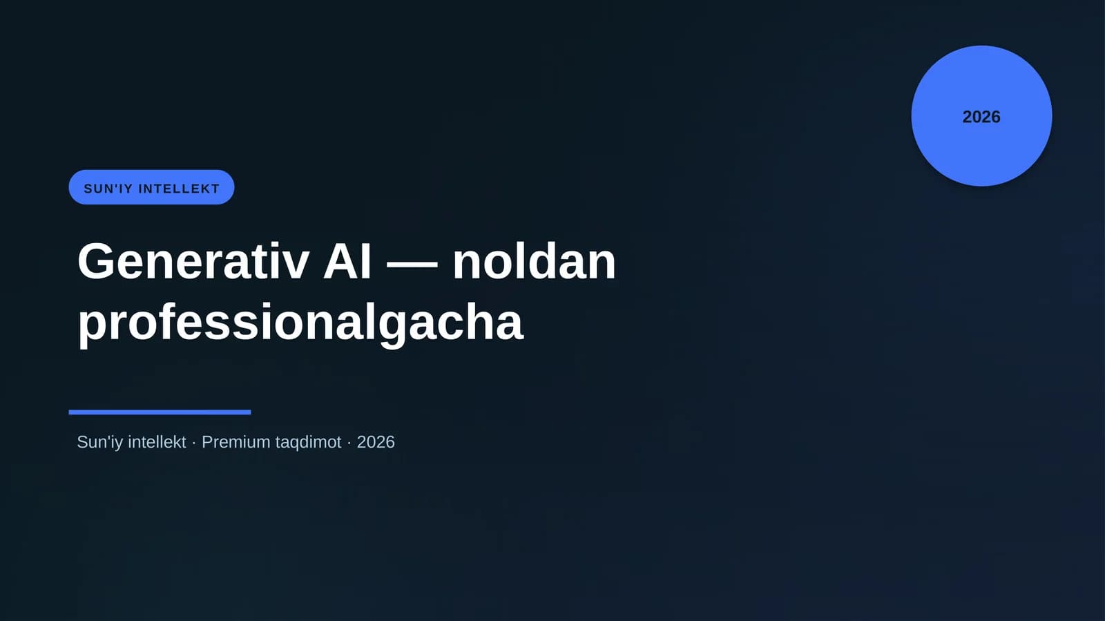 Generativ AI — noldan professionalgacha