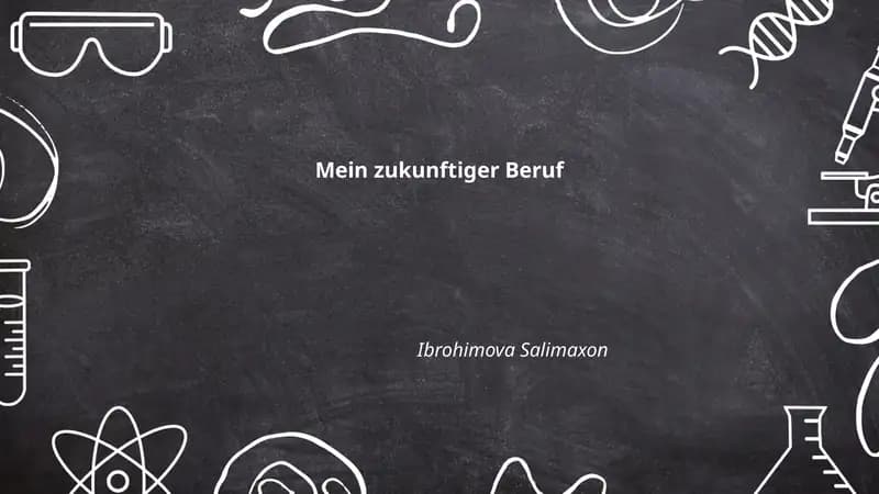 Mein zukunftiger Beruf
