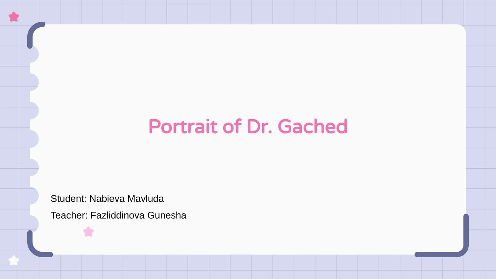 Portreti Dr. Gached