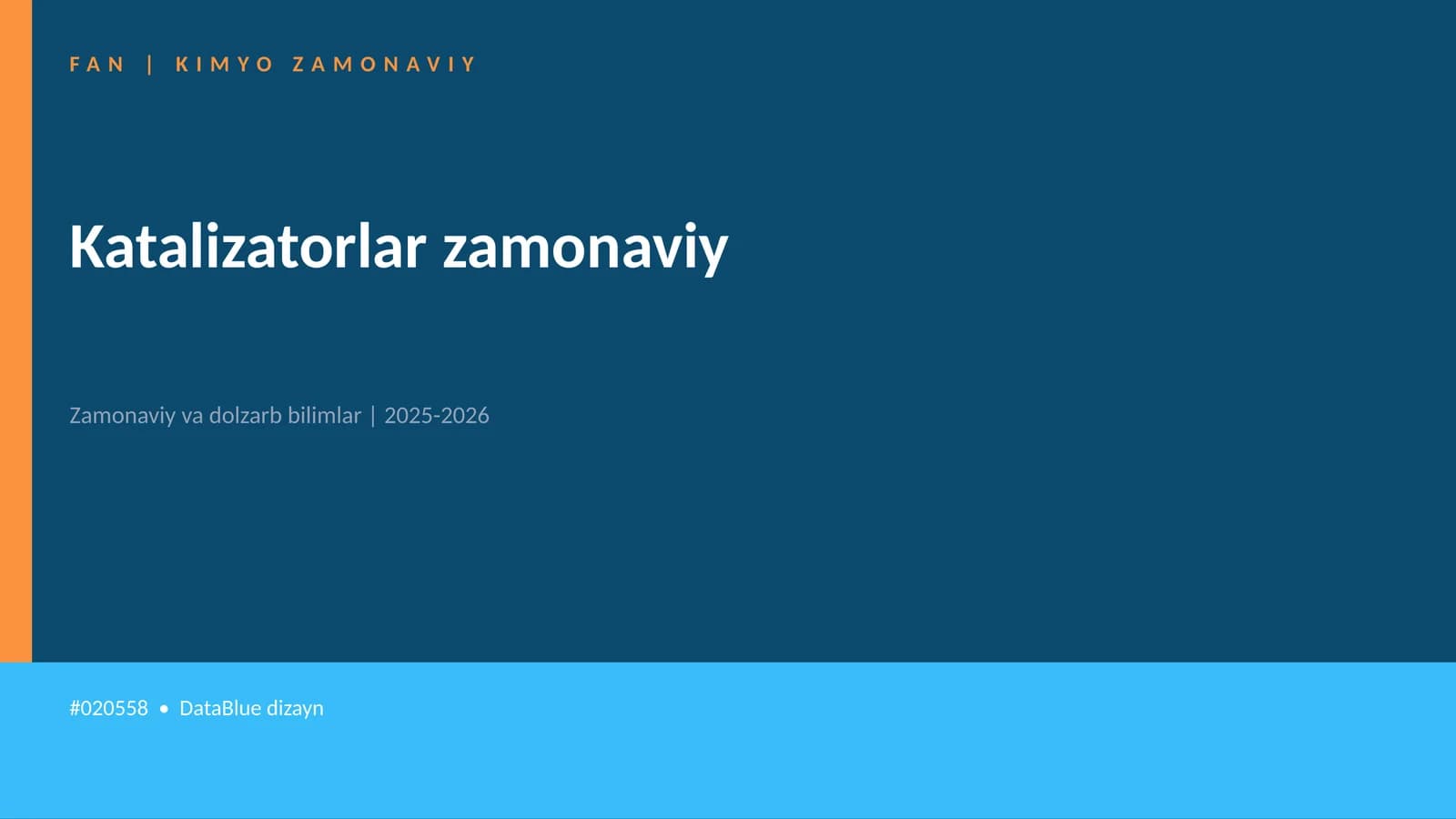 Katalizatorlar zamonaviy