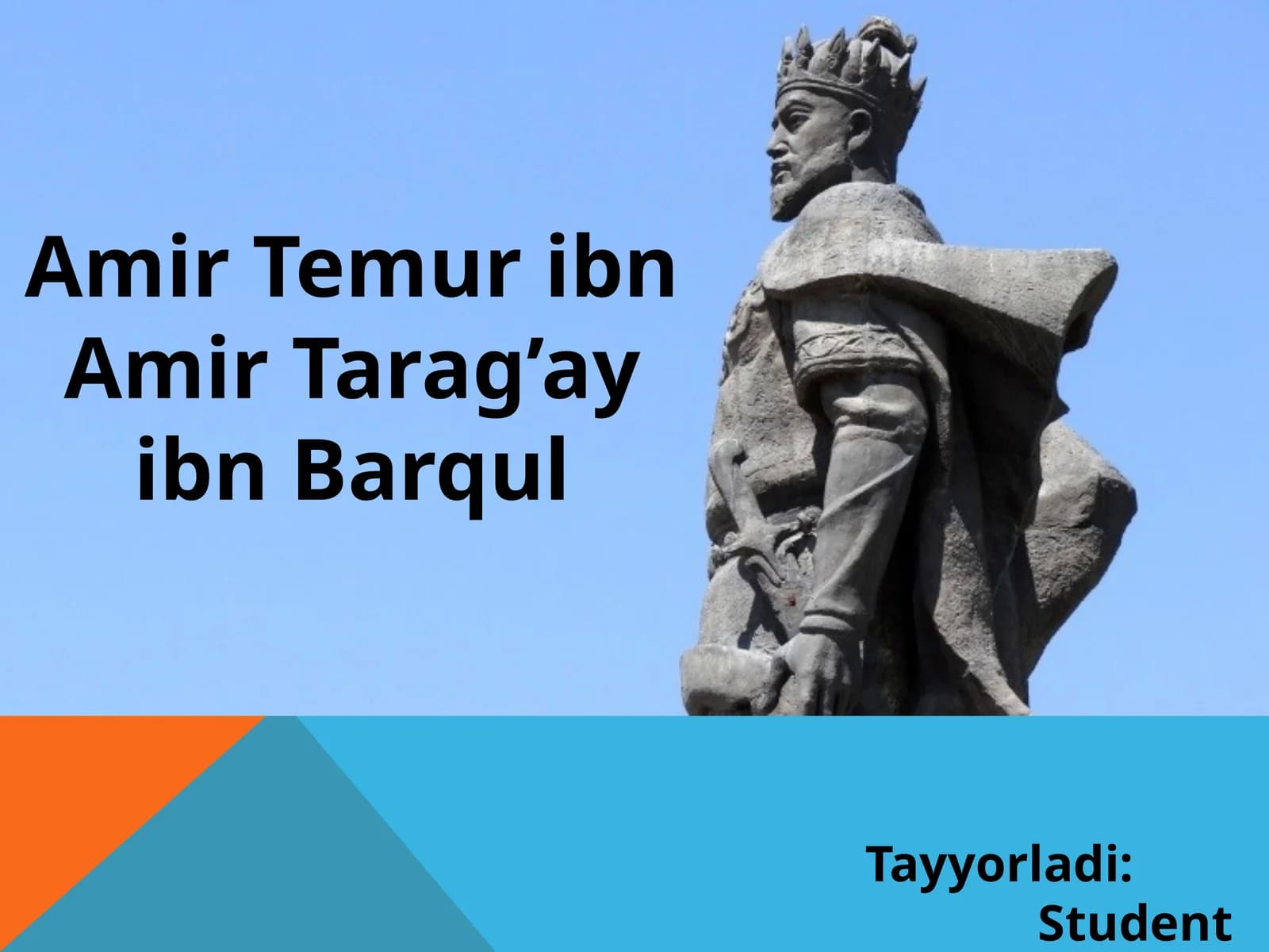 Amir temur hayoti va ijodi