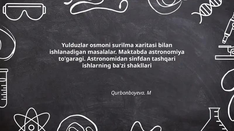Maktabda Astronomiya
