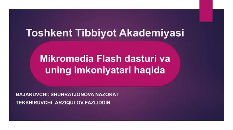 MikromediaFlash dasturi