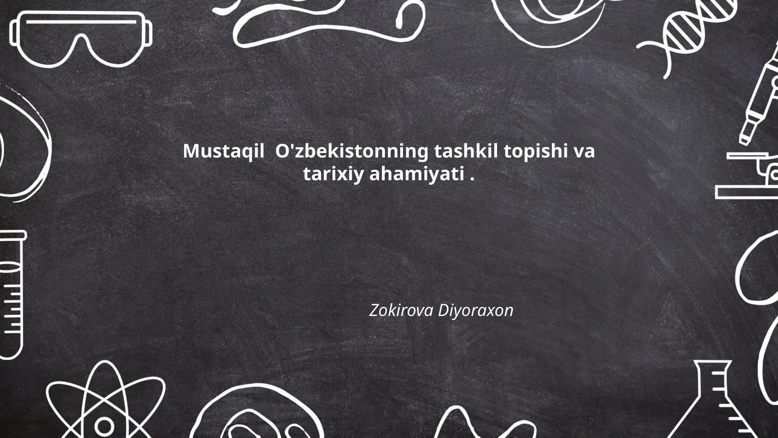 Mustaqil O'zbekistonning tashkil topishi