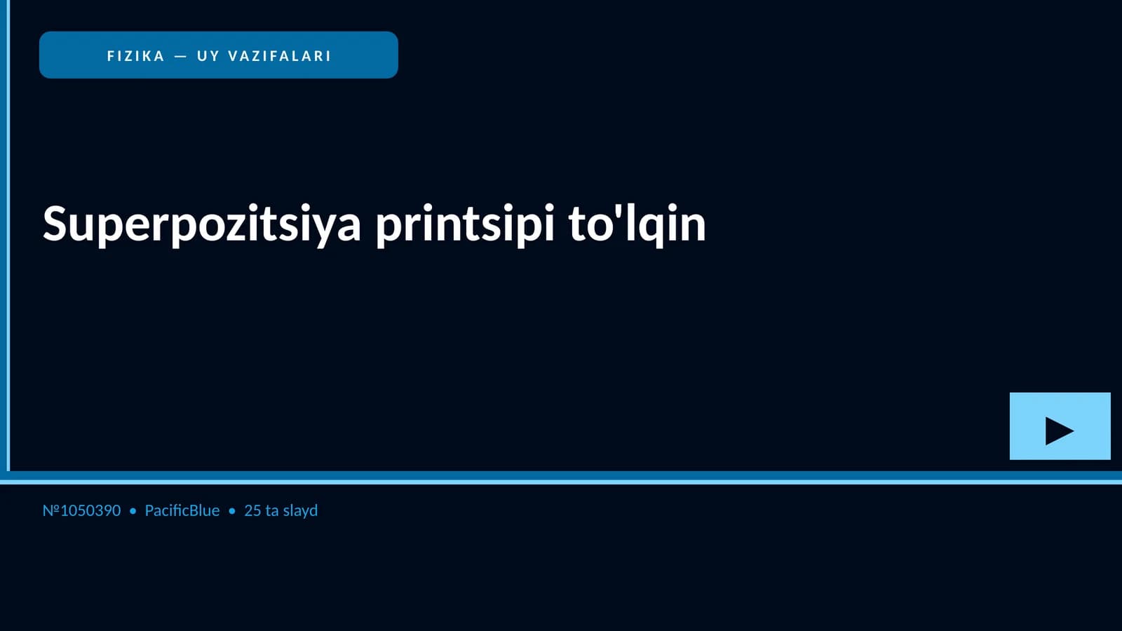 Superpozitsiya printsipi to'lqin