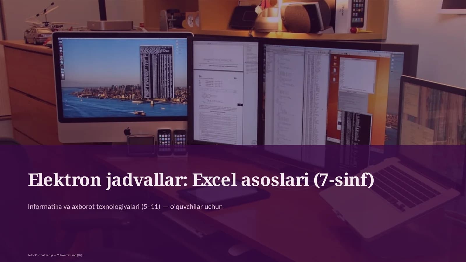 Elektron jadvallar: Excel asoslari (7-sinf)