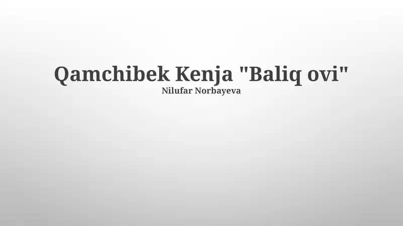 Baliq ovi
