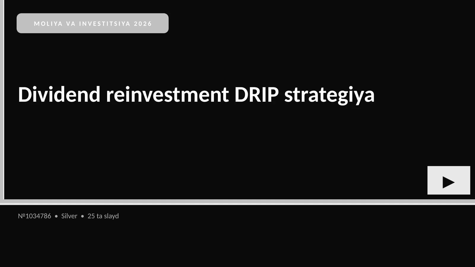 Dividend reinvestment DRIP strategiya