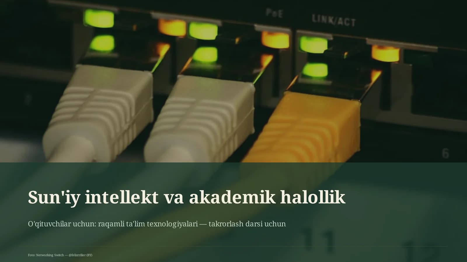 Sun'iy intellekt va akademik halollik