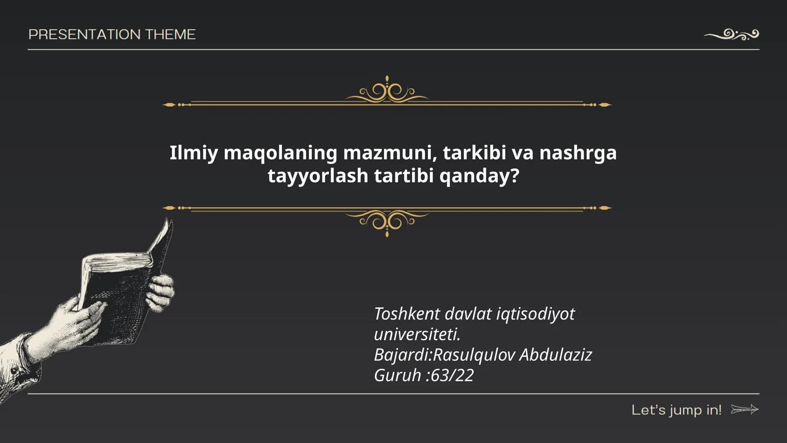 Ilmiy Maqola Tayyorlash Metodlari