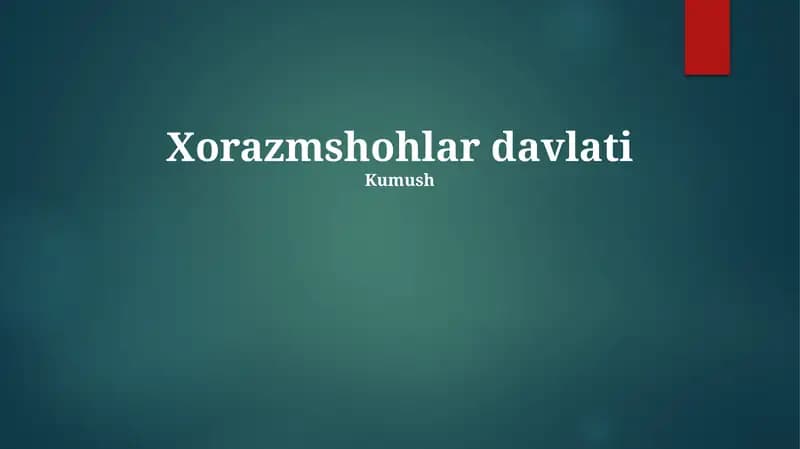 Xorazmshohlar Davlati