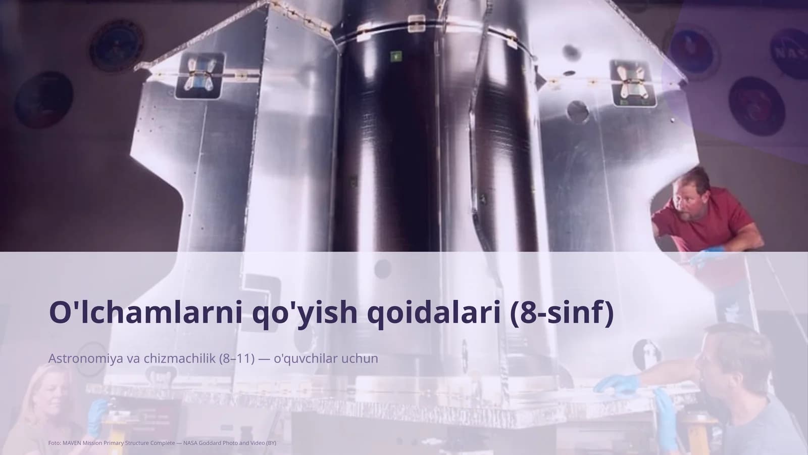 O'lchamlarni qo'yish qoidalari (8-sinf)