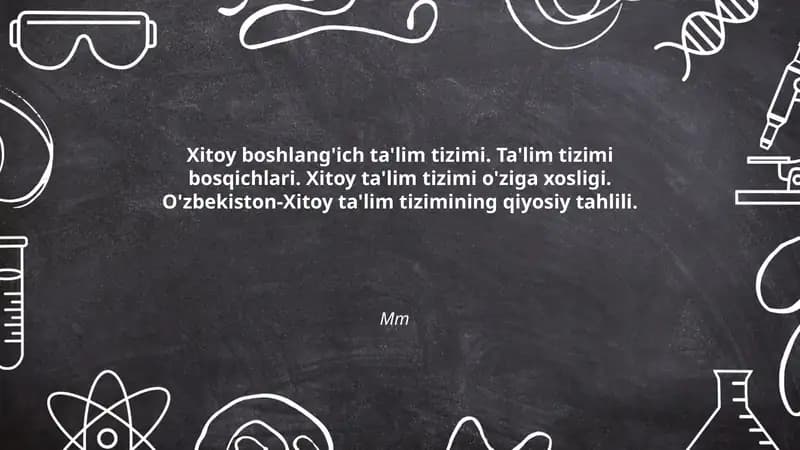 Xitoy boshlang'ich ta'lim tizimi