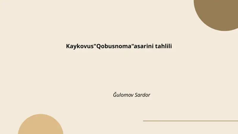 Qobusnoma