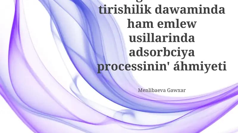 Adsorbtsiya protsessi vaktsinalarda