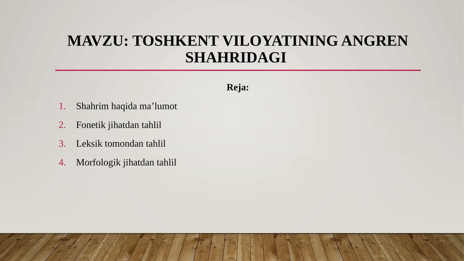 Toshkent viloyatining Angren shahridagi