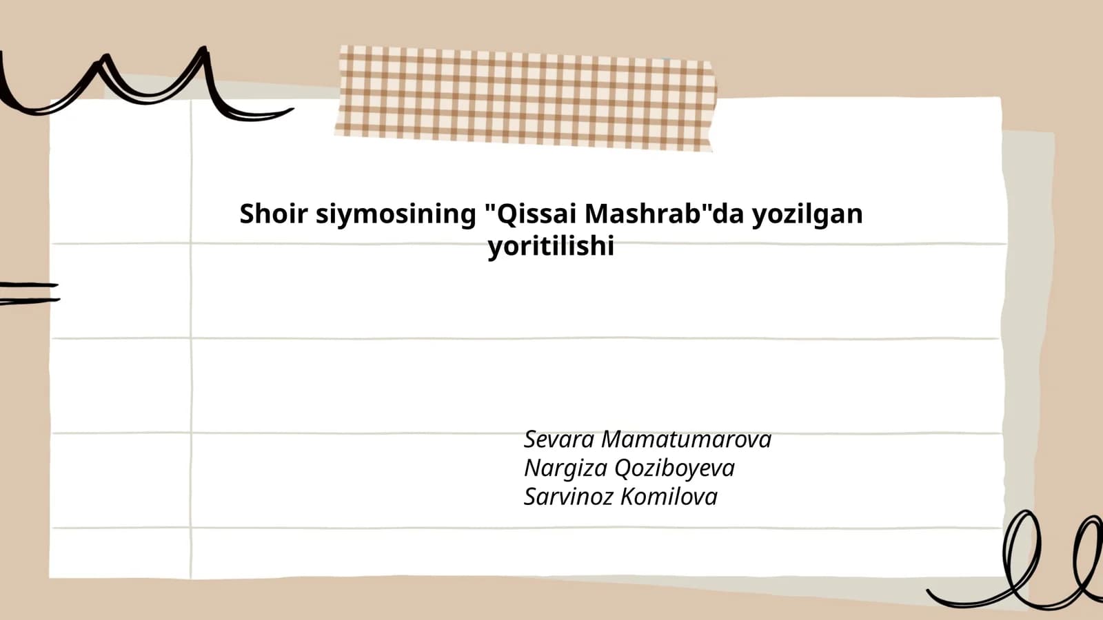 Qissai Mashrab