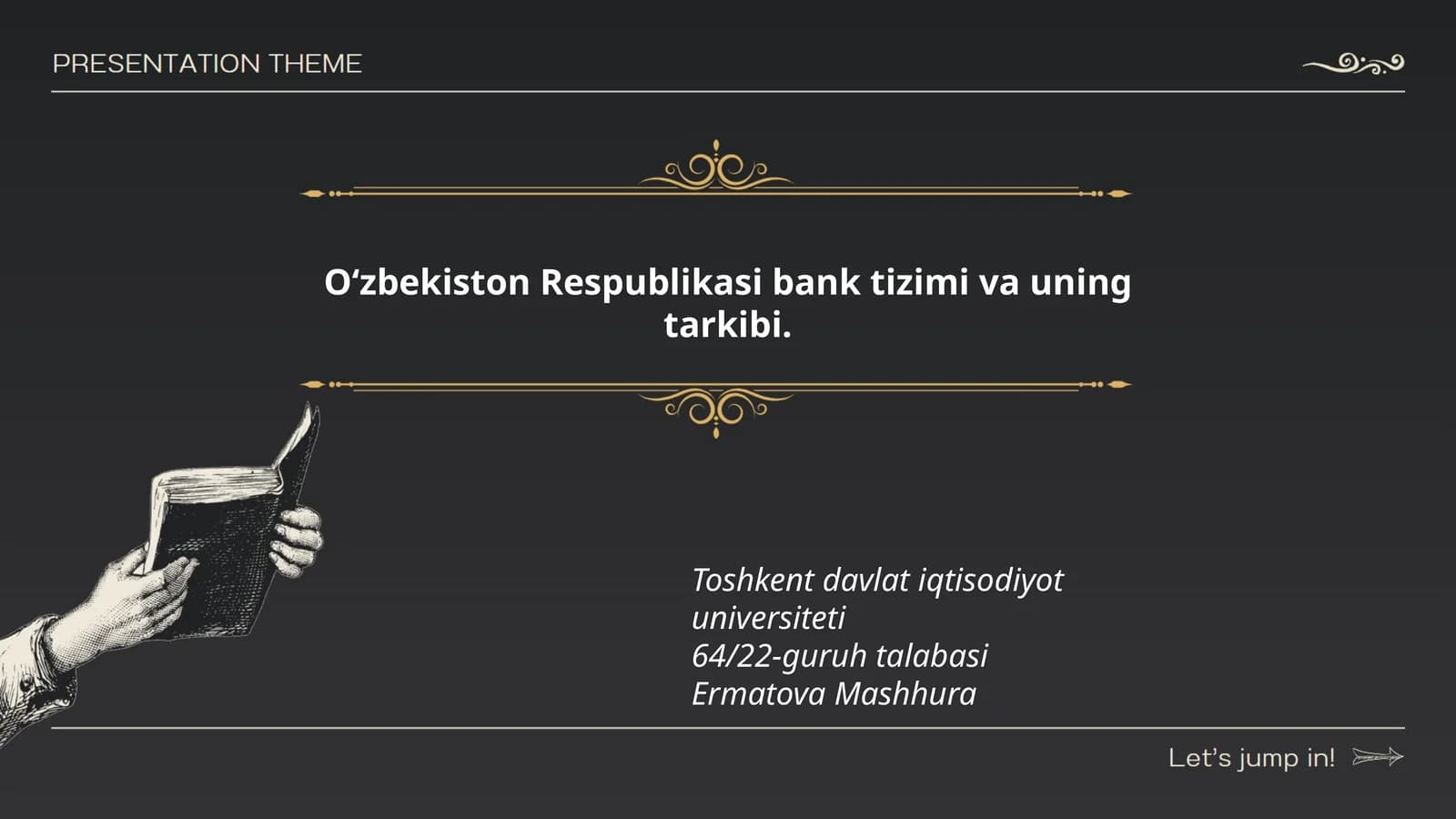 Oʻzbekiston Respublikasi bank tizimi va uning tarkibi