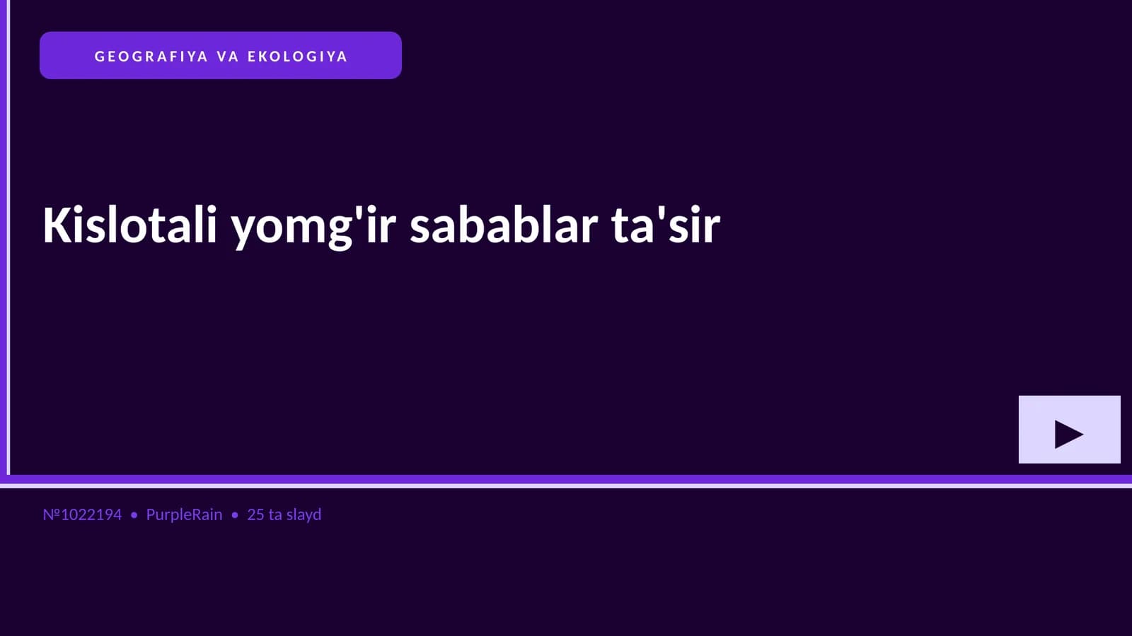 Kislotali yomg'ir sabablar ta'sir