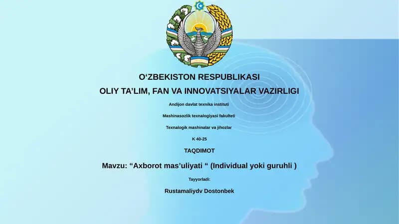 Axborot mas'uliyati