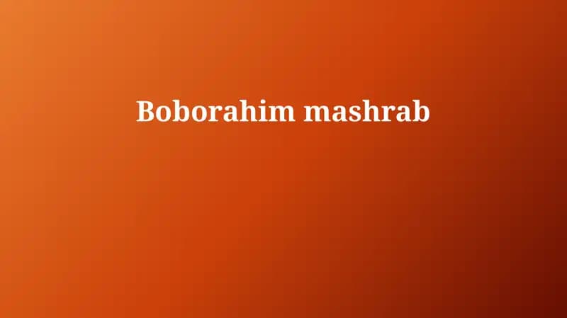 Boborahim Mashrab