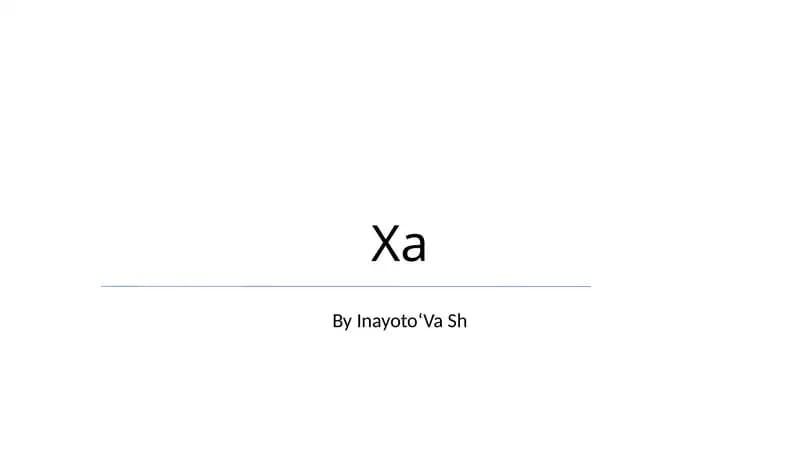 Xa